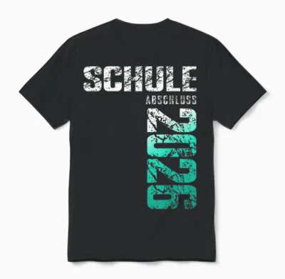 Schule Geschafft 2026 Schulabschluss Unisex T-Shirt - Black