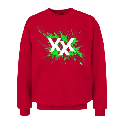 Street Culture Grunge Style Unisex Sweatshirt - Red
