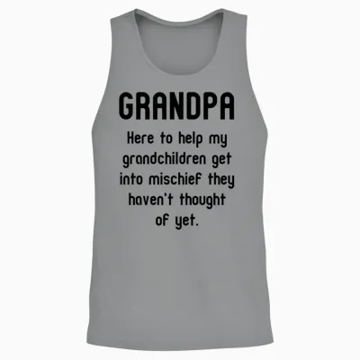 Funny Grandpa Unisex Tank Top - Sport Grey