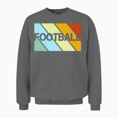 Football Retro Unisex Sweatshirt - Graphite Heather