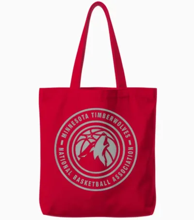 Nba - Logo Du Minnesota Timberwolves Tote Bags - Red