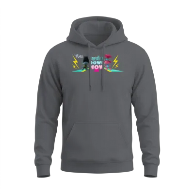 Trolls Break It Down Now Unisex Hoodie - Charcoal