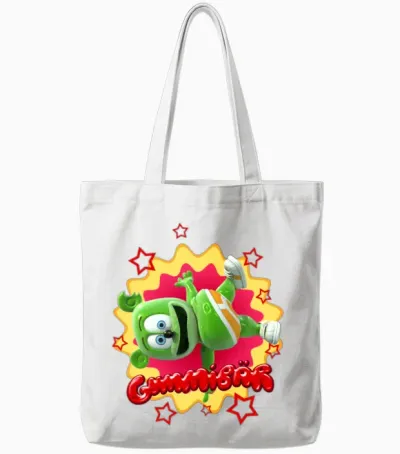 Gummibär Starburst Tote Bags - White