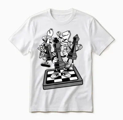 Schach-T-Shirt, Schach Kinder, Schachliebhaber, Schach Für Kinder Unisex T-Shirt - White