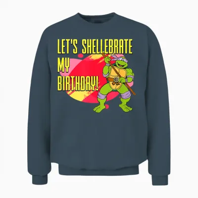 Donatello - Let's Shellebrate My Birthday! Unisex Sweatshirt - Dark Heather