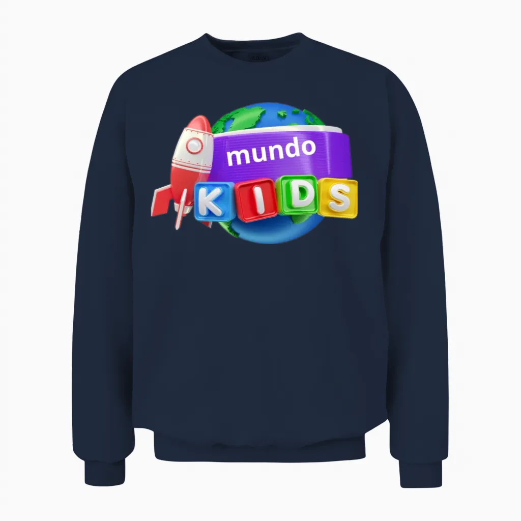 Geometry Dash Insane on Kids Unisex Sweatshirt in Navy