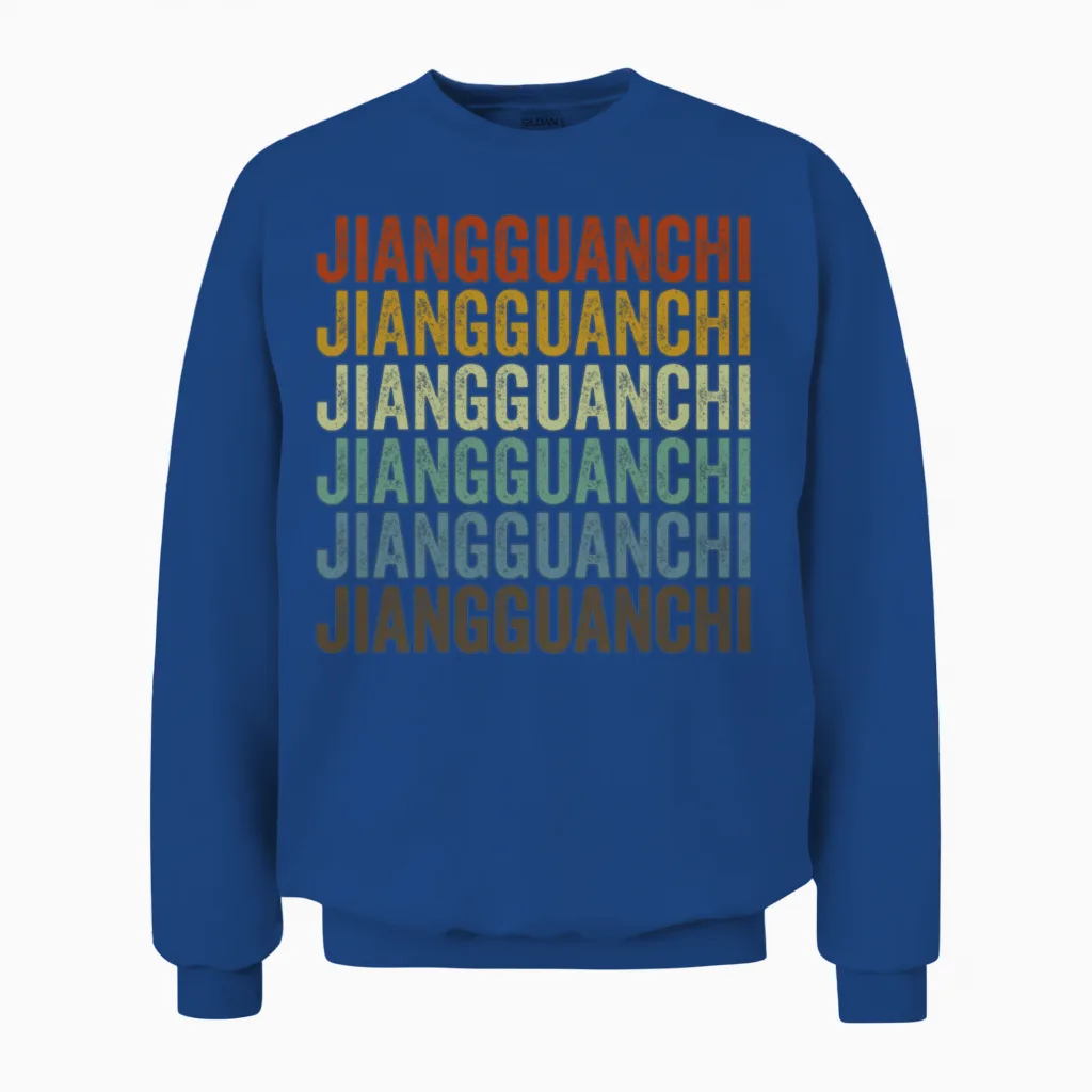 Jiangguanchi China Retro Vintage Unisex Sweatshirt - Royal