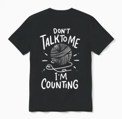 Crochet Crocheting Unisex T-Shirt - Black