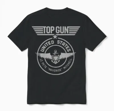 Top Gun Lt. Maverick Mitchell Seal Classic Action Movie Unisex T-Shirt - Black