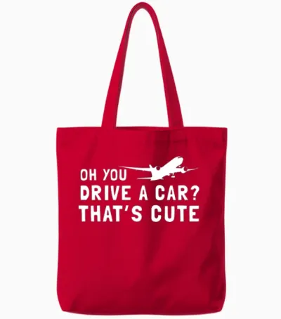 Oh You Drive a Car Thats Cute Tote Bags - Red