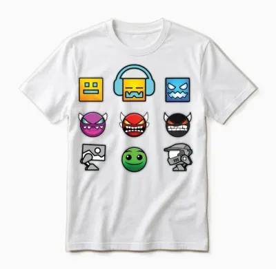 Geometry Dash Insane Unisex T-Shirt - White