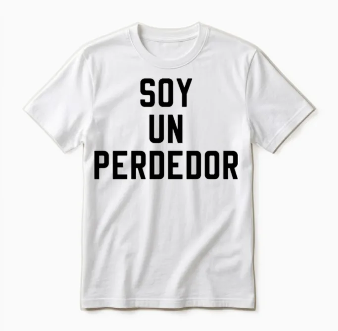 Soy Un Perdedor Unisex T-Shirt in White