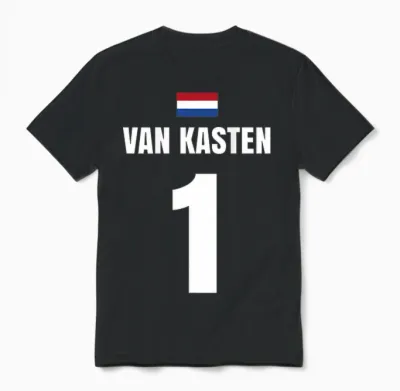 Van Kasten Holland Niederlande Sauf Trikot Herren Unisex T-Shirt - Black
