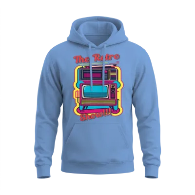 The Retro Show Unisex Hoodie - Carolina Blue
