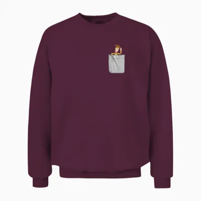 Disney Pixar Toy Story Sheriff Woody Mini Pocket Icon Unisex Sweatshirt - Maroon