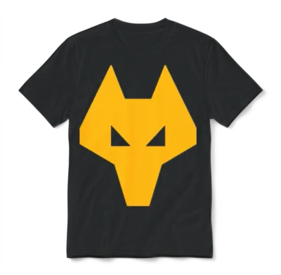 Vintage Wolves Jersey Wolverhampton Soccer Wulfrun Unisex T-Shirt - Black