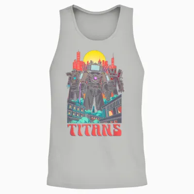 Skibidi Toilet Overload Unisex Tank Top - Ash