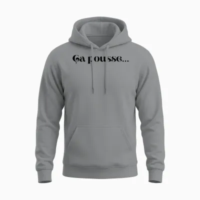 T-Shirt That Measures the Length of the Hair. Long Hair T-Shirt, White, S Unisex Hoodie - Sport Grey