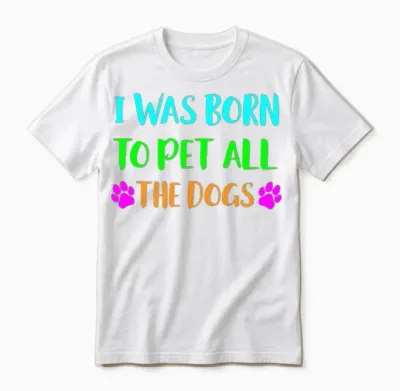Pet All the Dogs Dog Adoption Unisex T-Shirt - White