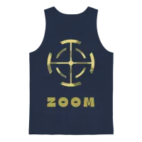 Sniper Zoom Funny Unisex Tank Top - Navy – 1