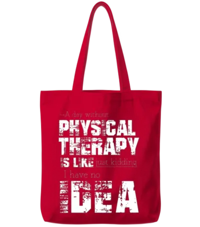 Physical Therapy Tote Bags - Red