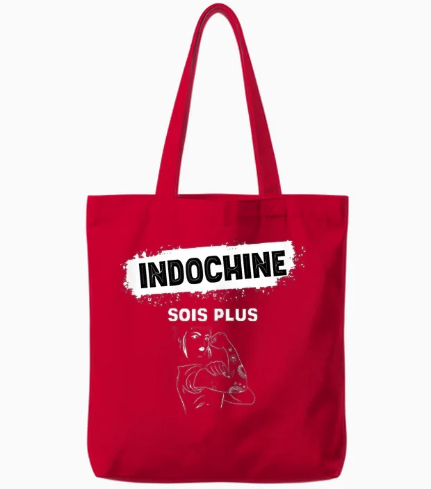 Indochina Woman Stronger Beautiful Gift Woman and Girl T-Shirt, Black, Female X-Small Tote Bags in Red