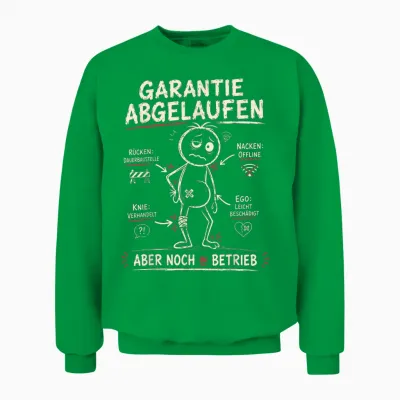 Aua Au älter Werden Alter Mann Alte Frau Lustig Geburtstag Unisex Sweatshirt - Irish Green