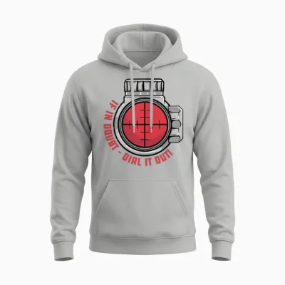 Long Range Shooting if in Doubt Dial It Out Unisex Hoodie - Ash