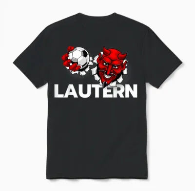 Football Lautern Verein Kaiserslautern Lautre Stadt Pfalz T-Shirt, Black Unisex T-Shirt - Black
