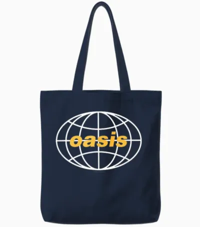 Oasis – Amazon Exclusive All Around the World 1997 Black Tote Bags - Navy