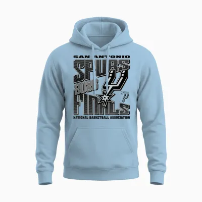 Nba San Antonio Spurs 2026 Finals Let's Go T Shirts and Tees for Men and Women Unisex Hoodie - Light Blue