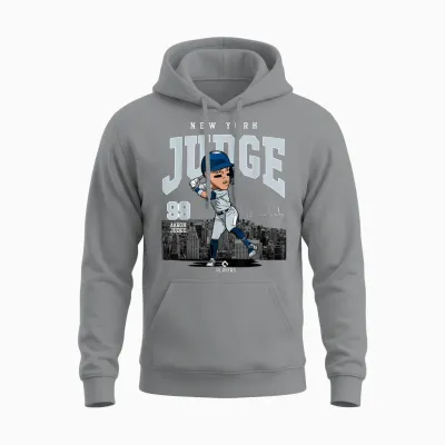 Aaron Judge | New York Baseball Mlb Players | Mlbjud3005 Unisex Hoodie - Sport Grey