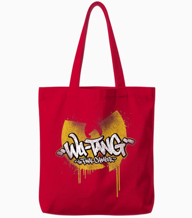 Wu-Tang Clan the Final Chamber Uk & Europe Tour Tote Bags in Red