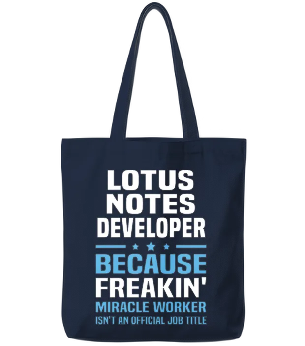 Lotus Notes Developer β Programmers & It Tote Bags - Navy