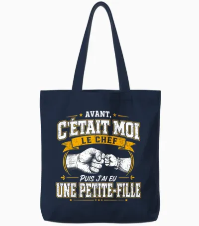 Avant C'était Moi Le Chef Puis J'ai Eu Une Petite Fille Tote Bags - Navy