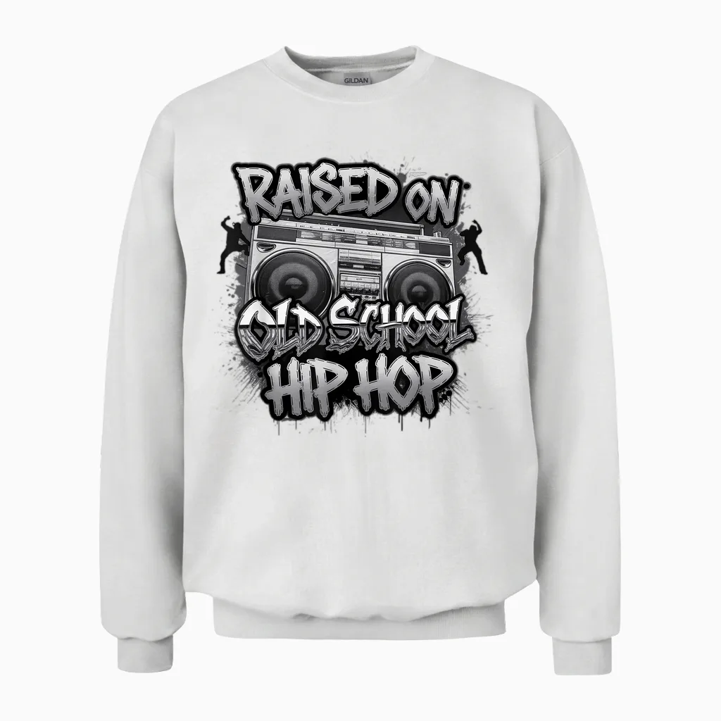 Hiphop Geschenk Für Jungs Mädchen Freestyle Graffiti Music Unisex Sweatshirt in White