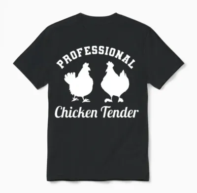 Professional Chicken Tender Funny Food Lover Unisex T-Shirt - Black