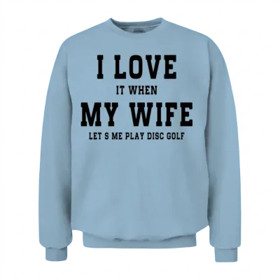 Funny Golf Unisex Sweatshirt - Light Blue