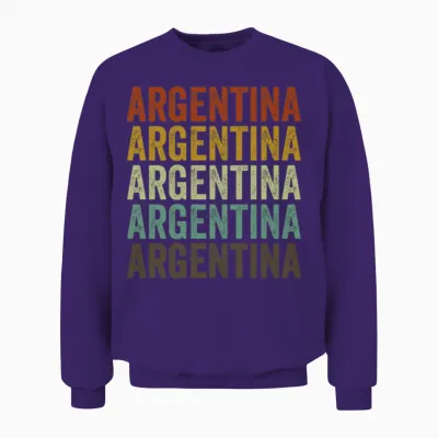 Argentina Retro Vintage Unisex Sweatshirt - Purple