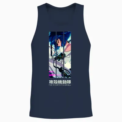 [design Exclusif Amazon] Cyborg Unisex Tank Top - Navy