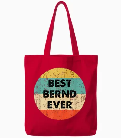 Bernd Vorname Tote Bags - Red