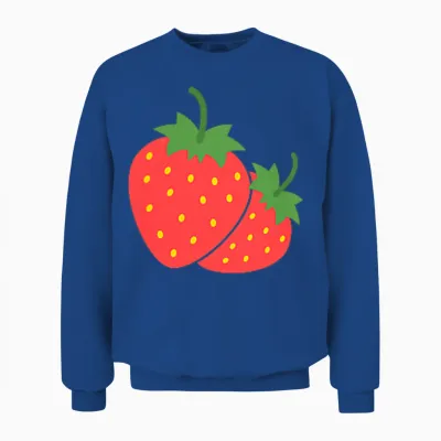 Erdbeer-Taschenhemd Strawberry Art T-Shirt Trendy Unisex Sweatshirt - Royal