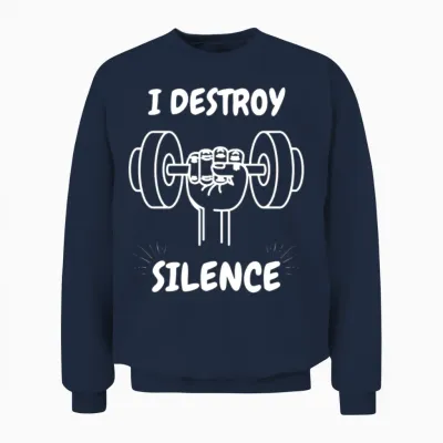 Funny Gym Unisex Sweatshirt - Navy