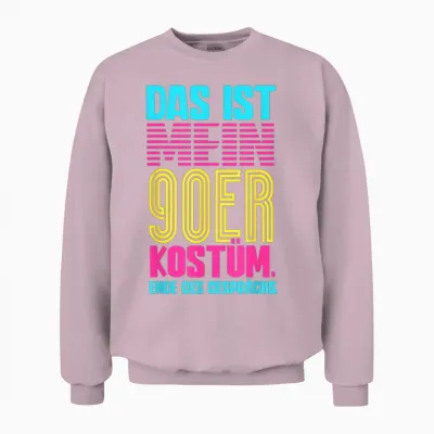 Das Ist Mein 90s Kostüm 90s Unisex Sweatshirt - Light Pink