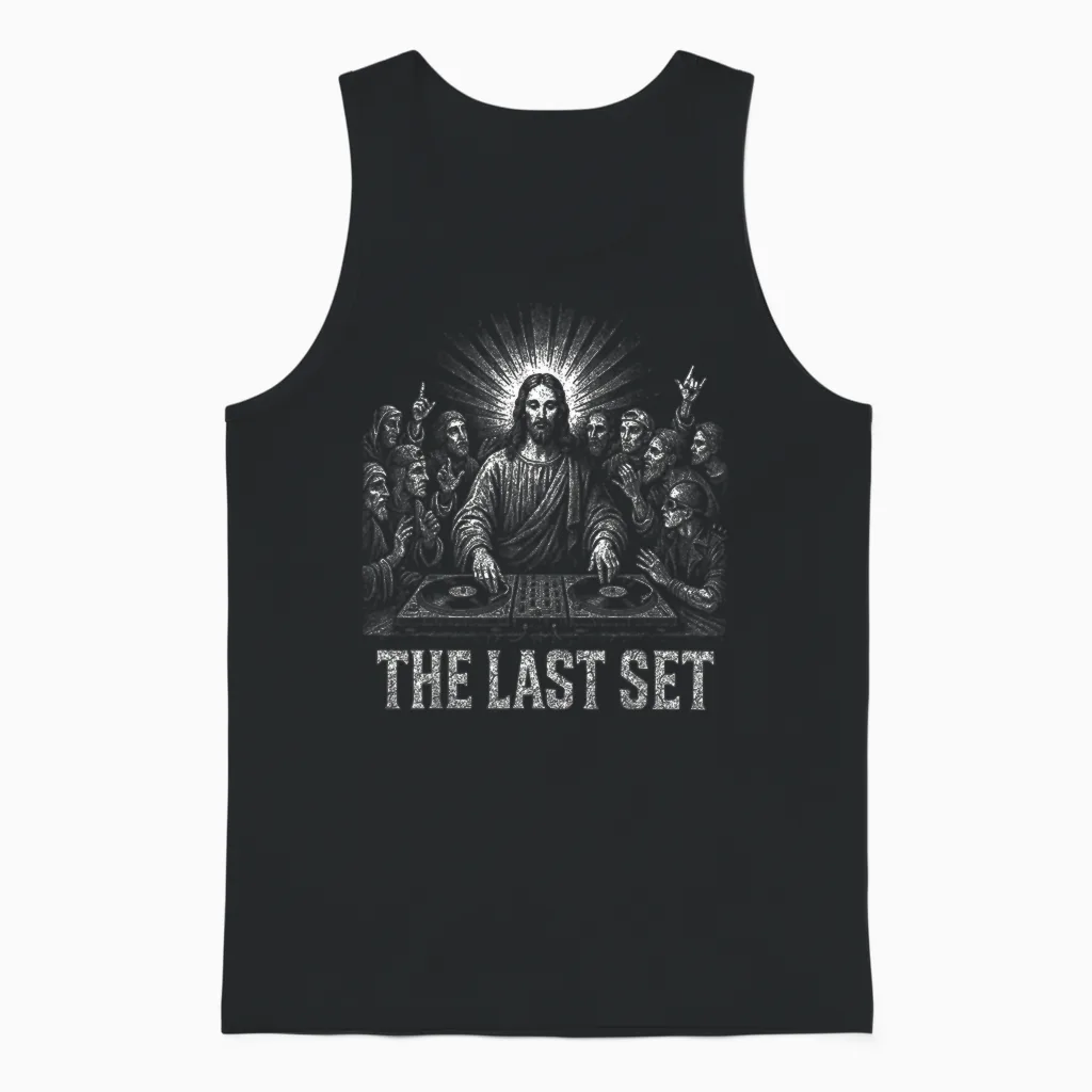 Techno House Electro Minimal Goa Psy Trance Acid Rave Dnb Unisex Tank Top in Black