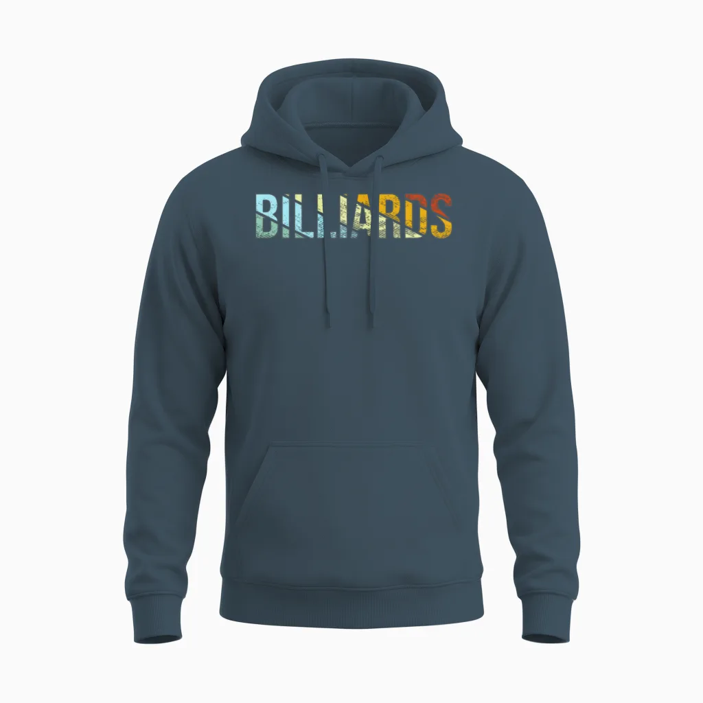 Billiards Retro Unisex Hoodie in Dark Heather