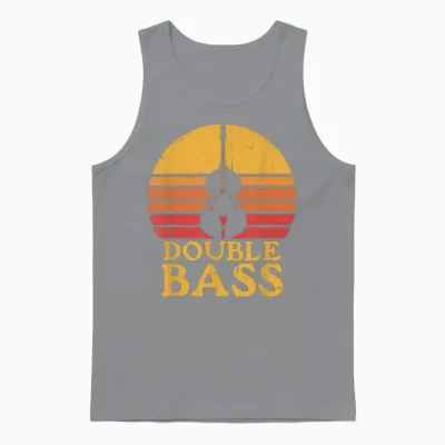 Double Bass Retro Unisex Tank Top - Sport Grey