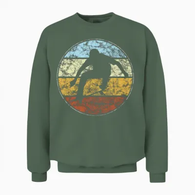 Skating Retro Unisex Sweatshirt - Military Green