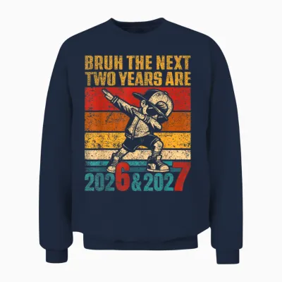 67 Nye 2026 Funny New Year's Eve Party 6 7 Meme Boys Unisex Sweatshirt - Navy