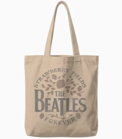 The Beatles Strawberry Fields Forever Tote Bags - Natural